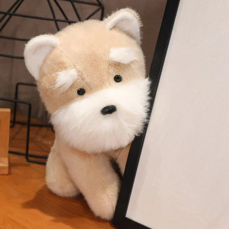 Soft Cute Schnauzer Dog Stuffed Toy