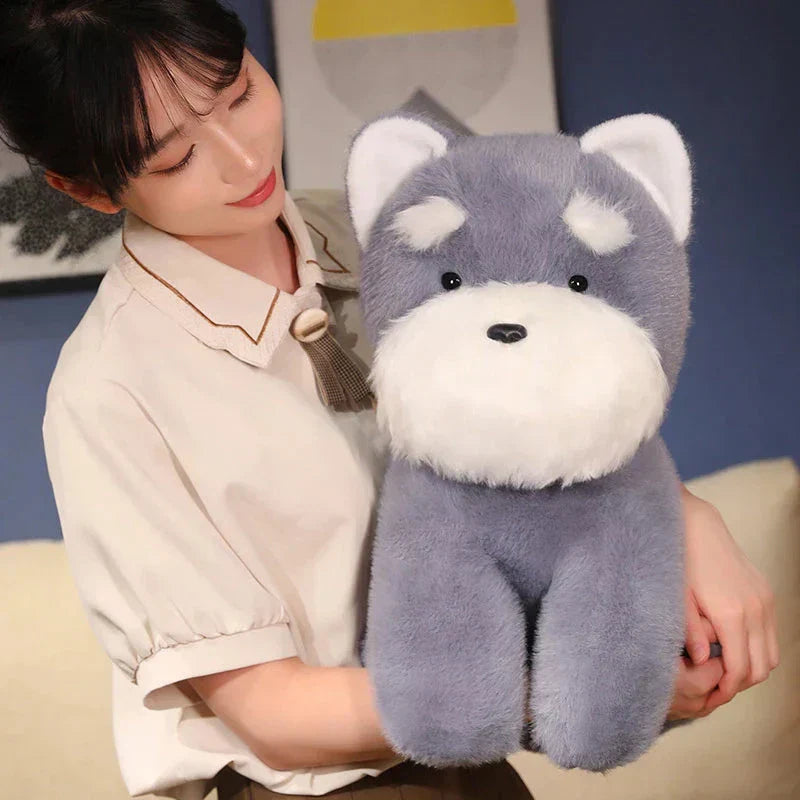 Soft Cute Schnauzer Dog Stuffed Toy