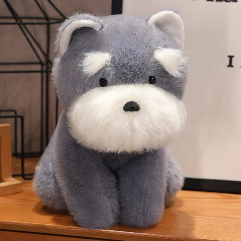 Soft Cute Schnauzer Dog Stuffed Toy
