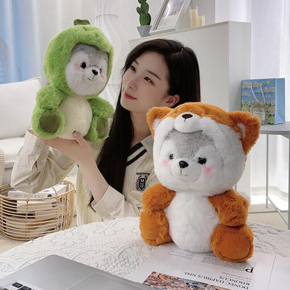 Cuddly Husky Teddy Bear Friends