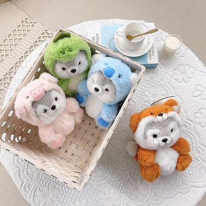 Cuddly Husky Teddy Bear Friends