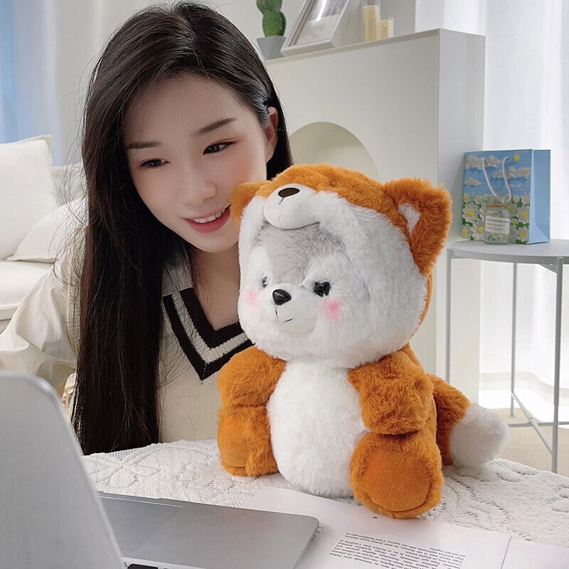 Cuddly Husky Teddy Bear Friends