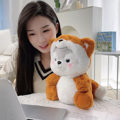 Cuddly Husky Teddy Bear Friends