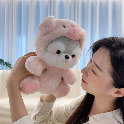 Cuddly Husky Teddy Bear Friends