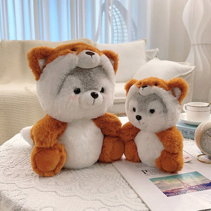 Cuddly Husky Teddy Bear Friends
