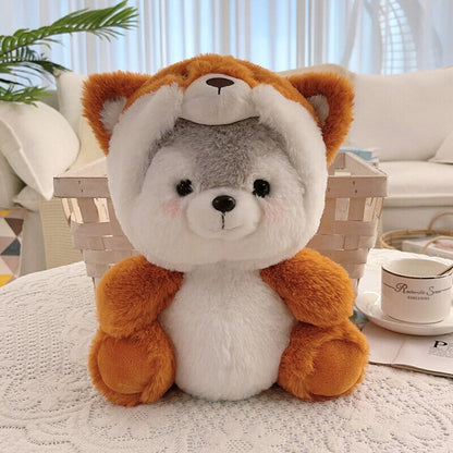 Cuddly Husky Teddy Bear Friends