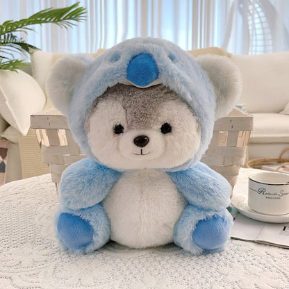Cuddly Husky Teddy Bear Friends