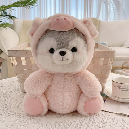 Cuddly Husky Teddy Bear Friends