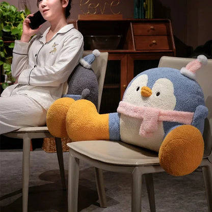 Soft Penguin Support Cushion Pillow