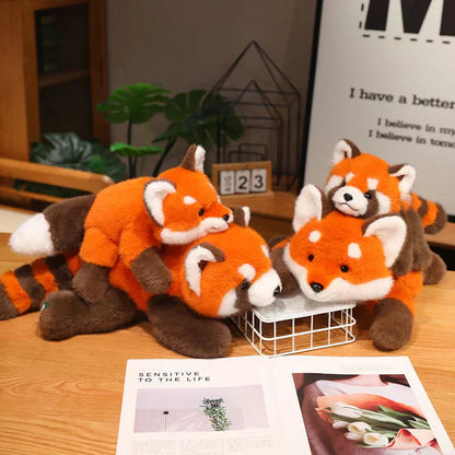 Cuddly Red Panda and Fox Soft Toys