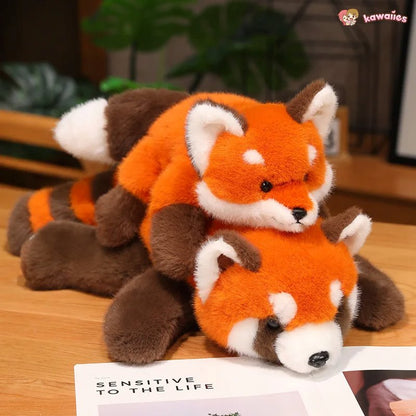 Cuddly Red Panda and Fox Soft Toys