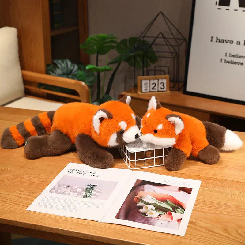 Cuddly Red Panda and Fox Soft Toys