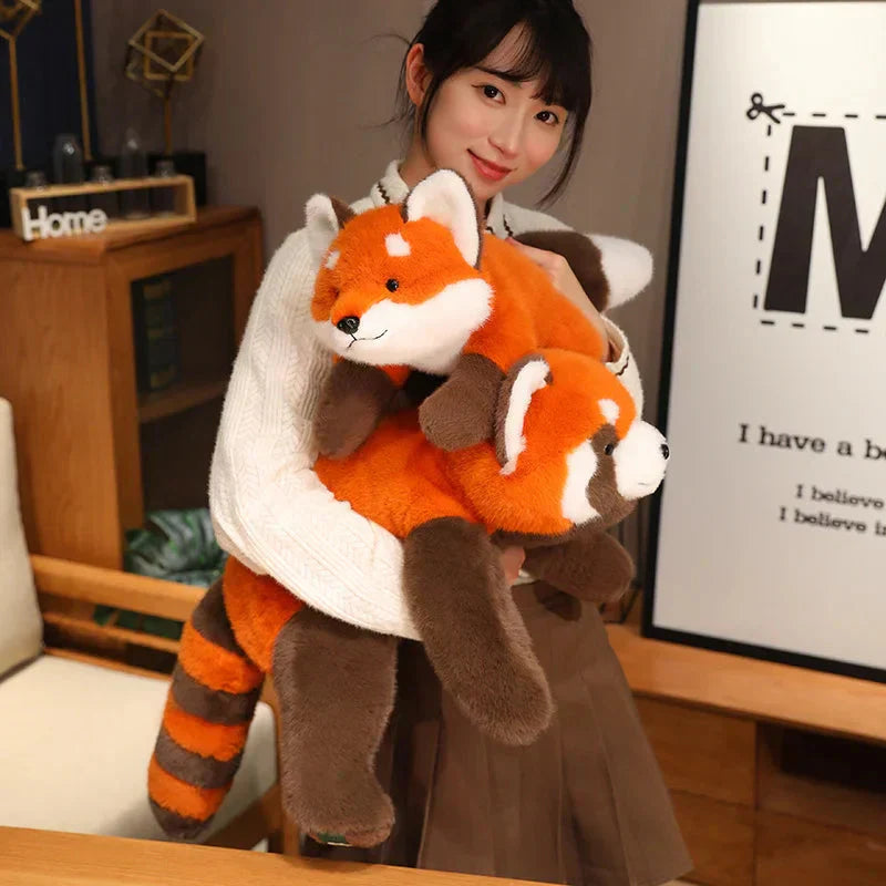 Cuddly Red Panda and Fox Soft Toys