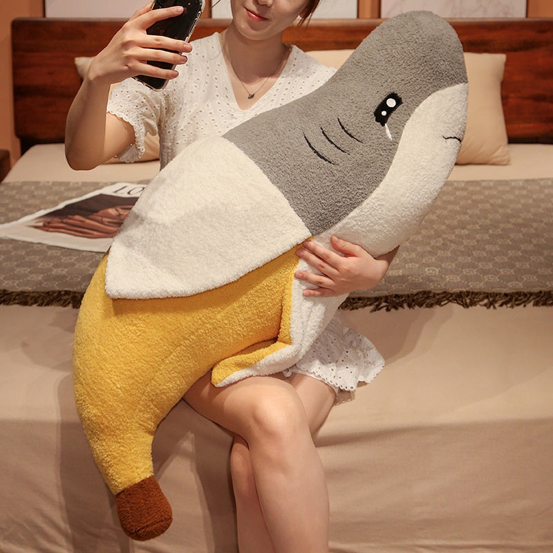 Cuddly Shark Soft Banana Toy