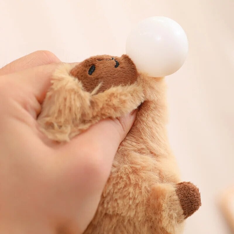 Soft Adorable Capybara with Orange Cuddle Toy