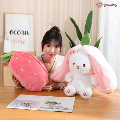 Soft Cuddly Bunny Zip Up Plush Toy