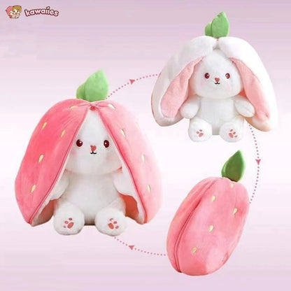 Soft Cuddly Bunny Zip Up Plush Toy