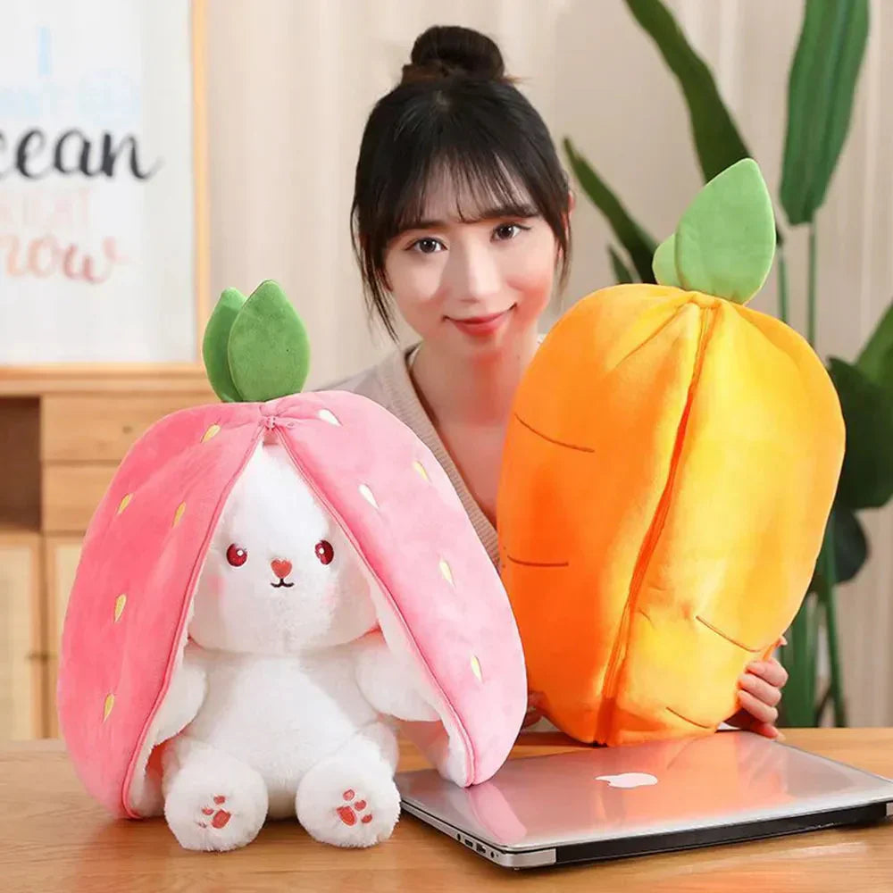 Soft Cuddly Bunny Zip Up Plush Toy