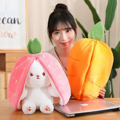 Soft Cuddly Bunny Zip Up Plush Toy