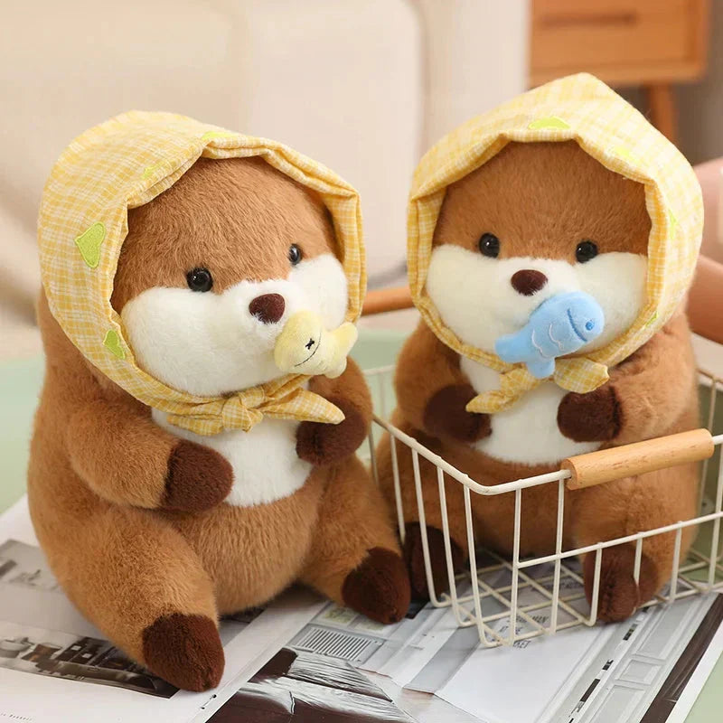 Cute Otter Figurine Set