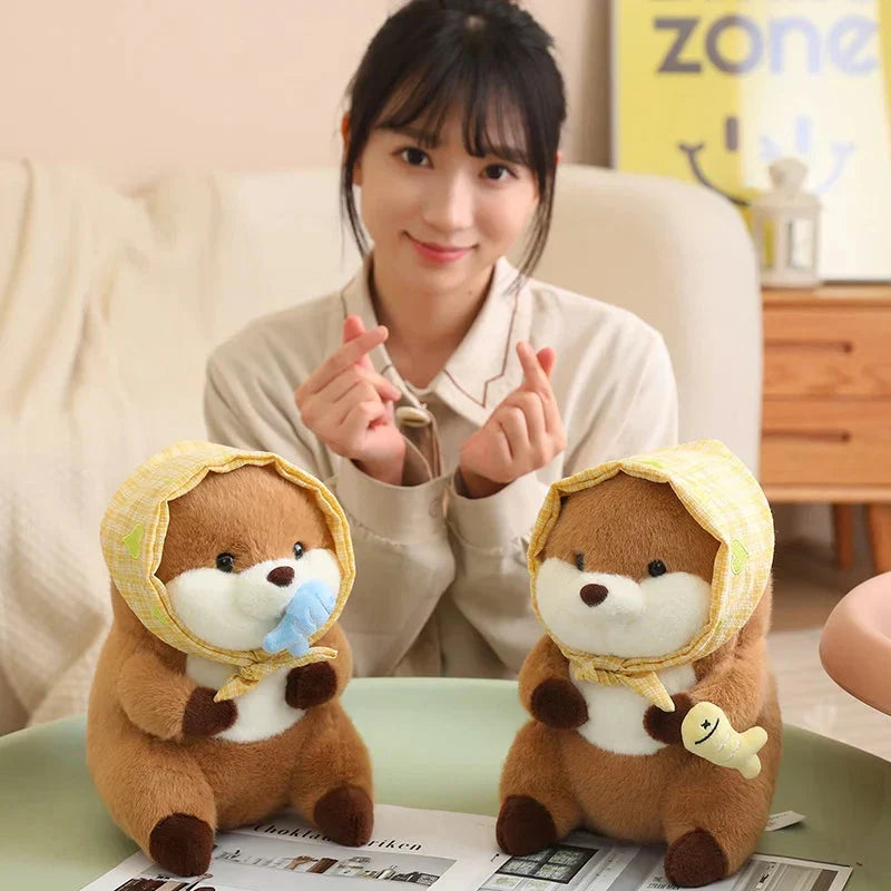 Cute Otter Figurine Set