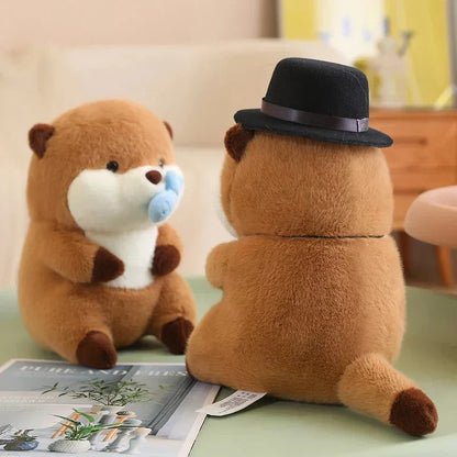 Cute Otter Figurine Set