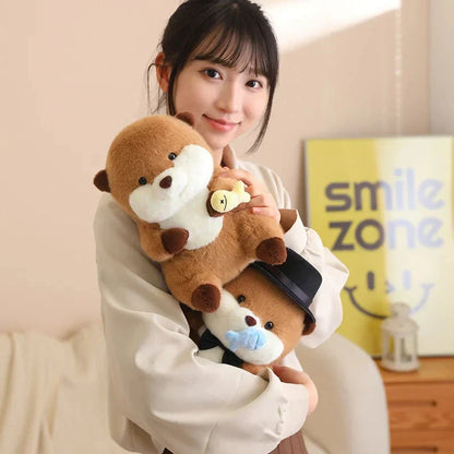 Cute Otter Figurine Set