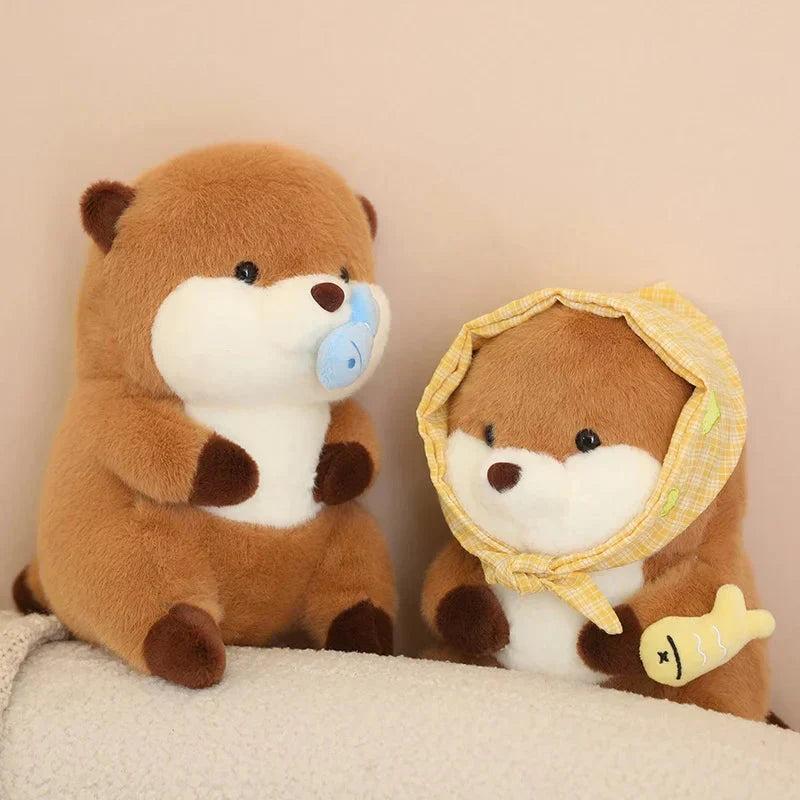 Cute Otter Figurine Set