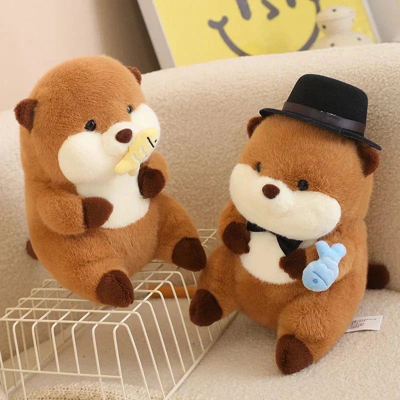 Cute Otter Figurine Set