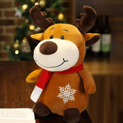 Cute Christmas Holiday Plush Toy Figures