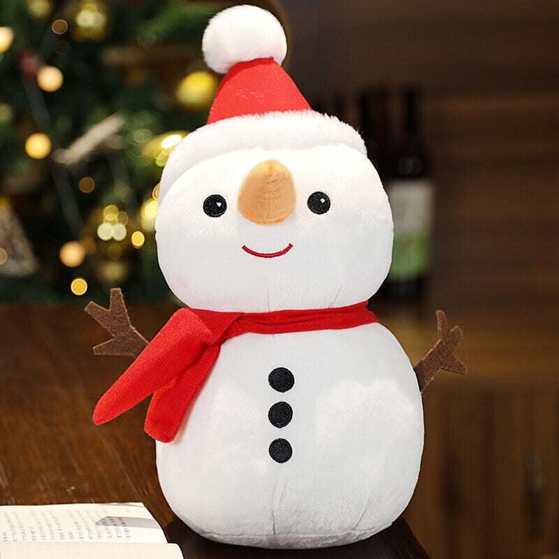 Cute Christmas Holiday Plush Toy Figures