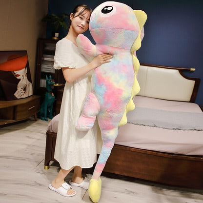 Colorful Rainbow Lizard Stuffed Animal Toy
