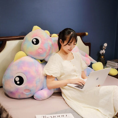 Colorful Rainbow Lizard Stuffed Animal Toy