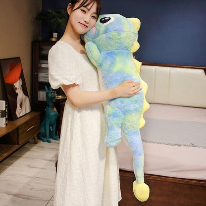 Colorful Rainbow Lizard Stuffed Animal Toy