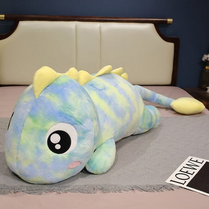 Colorful Rainbow Lizard Stuffed Animal Toy