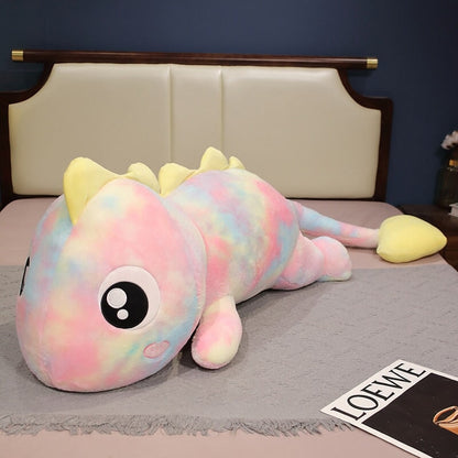 Colorful Rainbow Lizard Stuffed Animal Toy