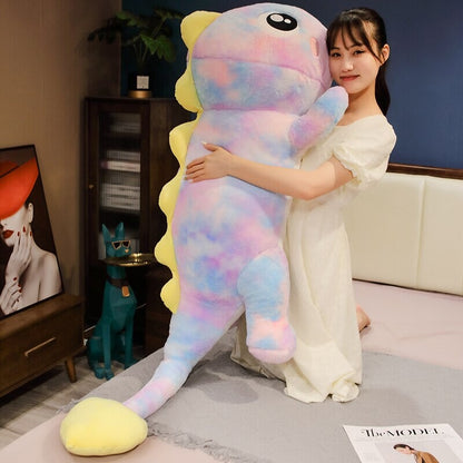Colorful Rainbow Lizard Stuffed Animal Toy