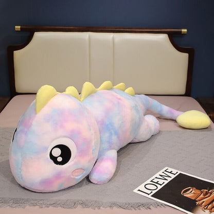 Colorful Rainbow Lizard Stuffed Animal Toy