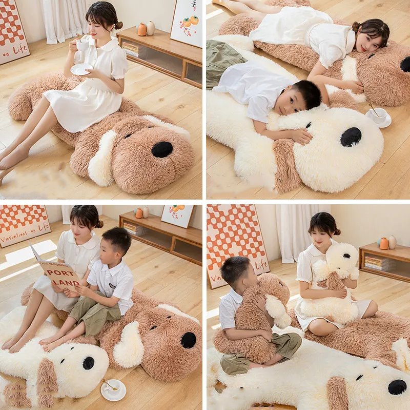 Big Soft Dog Pancake Stuffed Toy