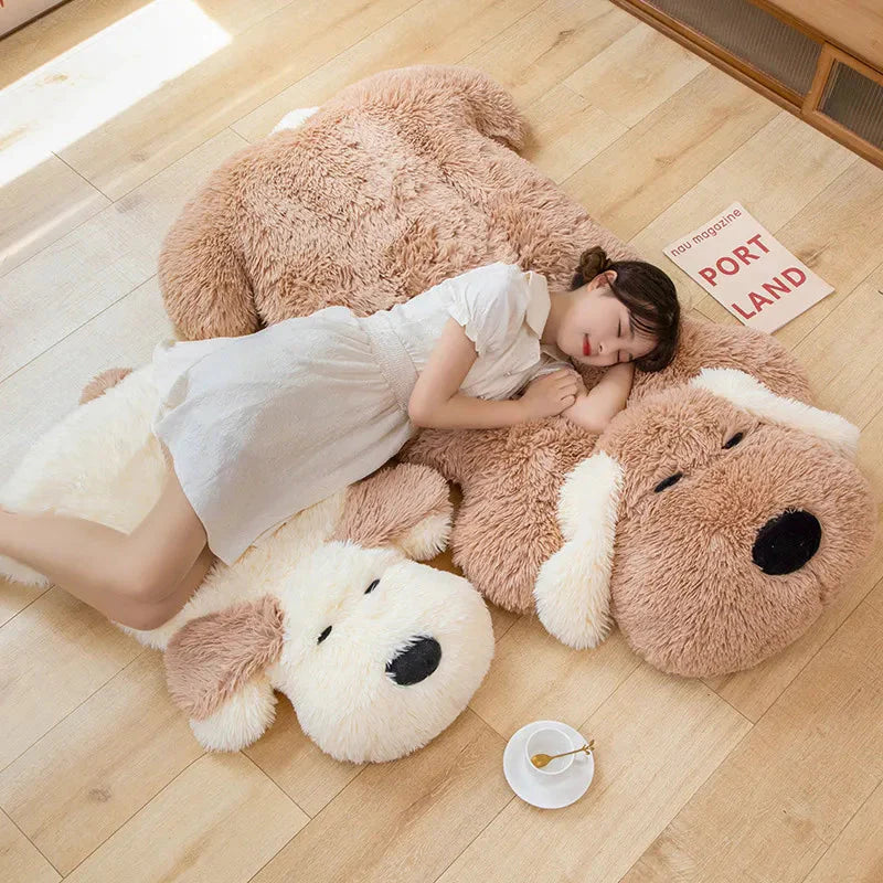 Big Soft Dog Pancake Stuffed Toy