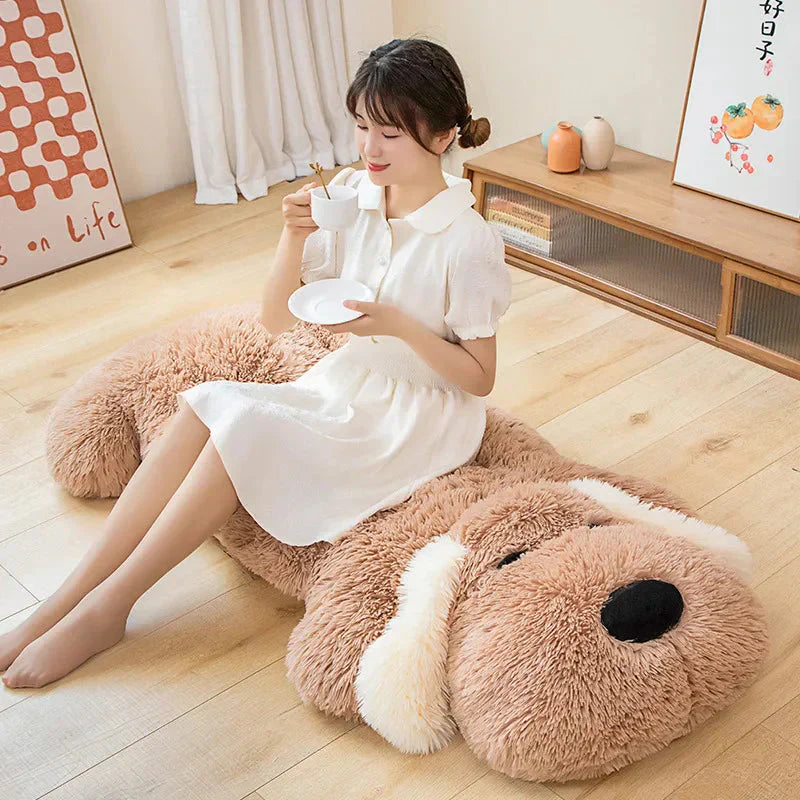 Big Soft Dog Pancake Stuffed Toy