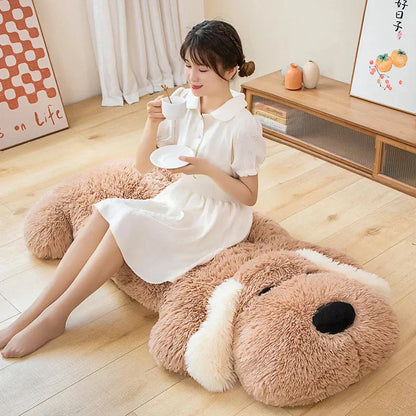 Big Soft Dog Pancake Stuffed Toy