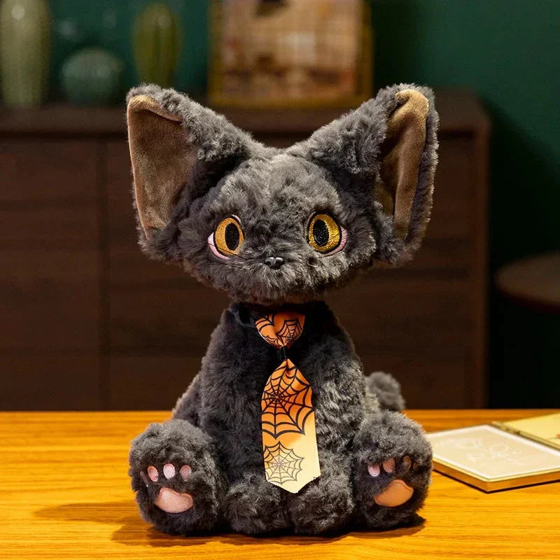 Spooky Black Kitty Soft Plush Toy
