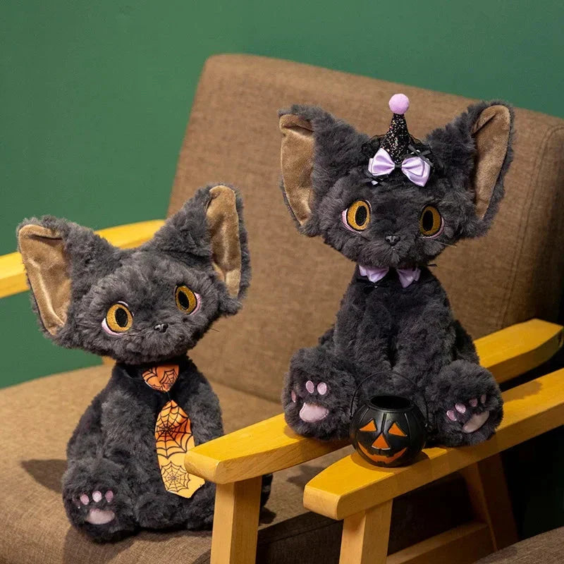 Spooky Black Kitty Soft Plush Toy
