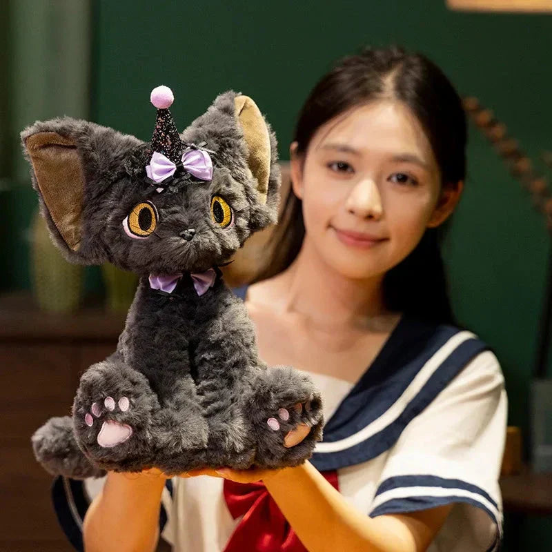 Spooky Black Kitty Soft Plush Toy