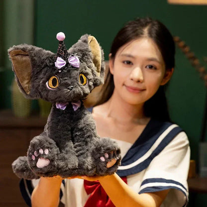 Spooky Black Kitty Soft Plush Toy