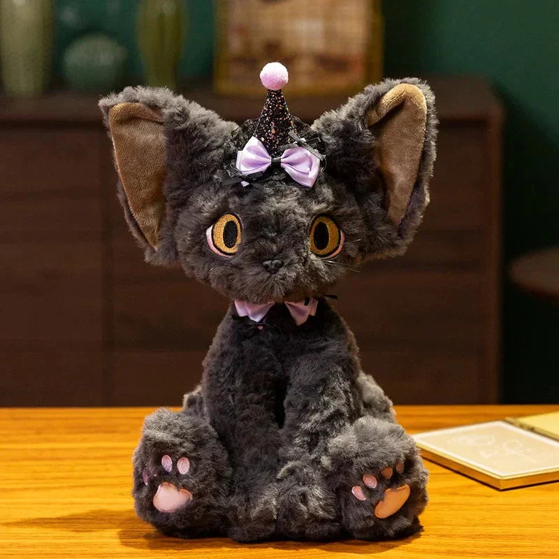 Spooky Black Kitty Soft Plush Toy