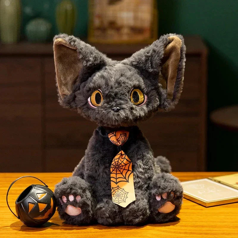 Spooky Black Kitty Soft Plush Toy