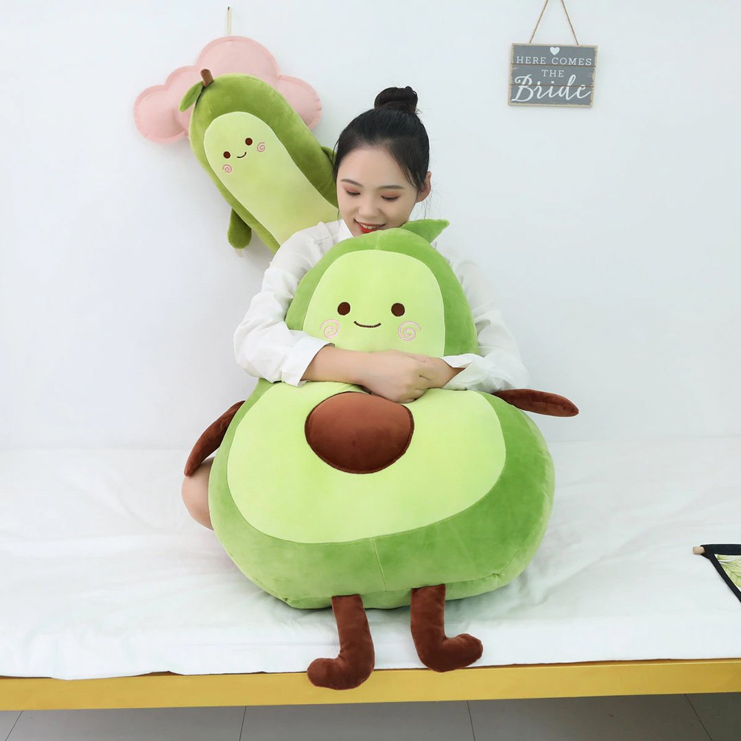 Cute Green Avocado Soft Toy