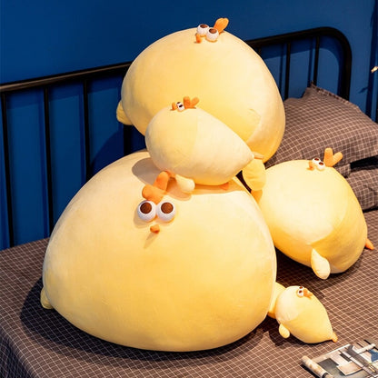 Cute Big Yellow Plush Chicken Toy